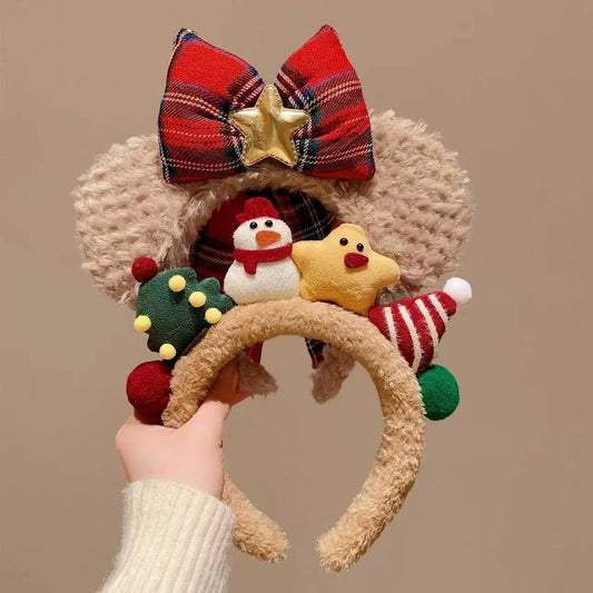 Christmas Plush Headband with Cute Design UNA.CO