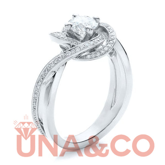 The Swirling Storm Engagement Ring