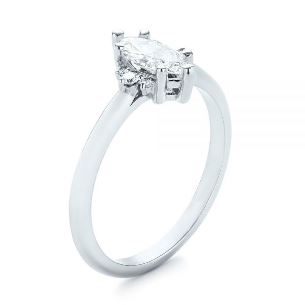 Marquise Cut Solitaire Gemstone Engagement Ring