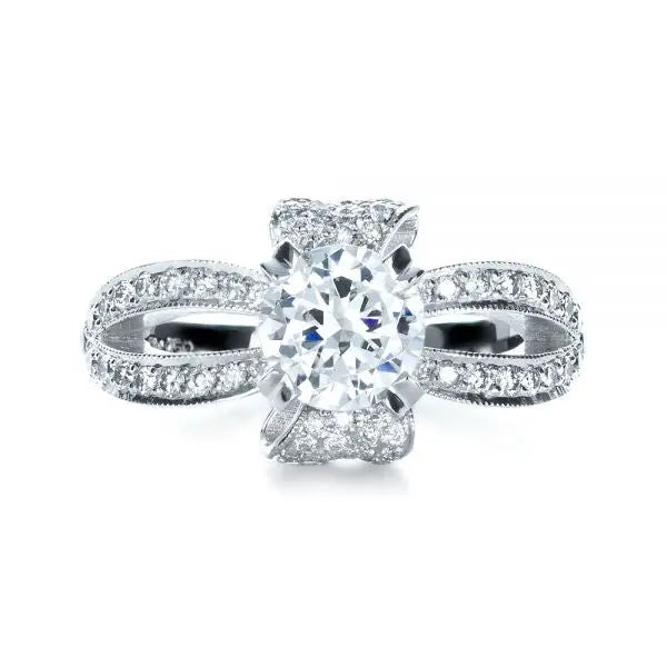 Dazzling Micro-Pave Setting Engagement Ring UNA.CO