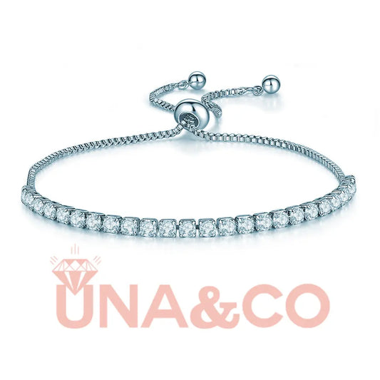 Single Row Shiny Bracelet UNA.CO