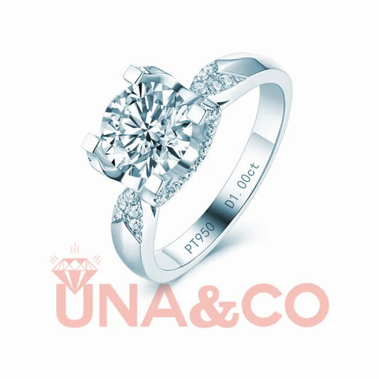 Classic Moissanite Ring With Ox Head UNA.CO