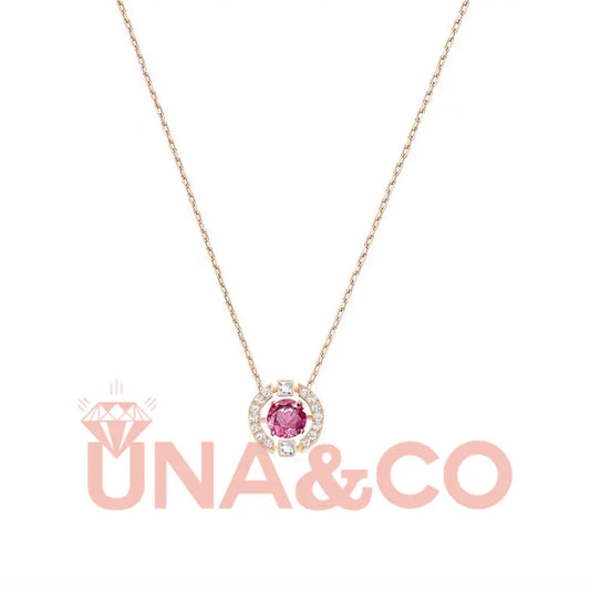 Romantic and Elegant Crystal Beating Heart Necklace UNA.CO