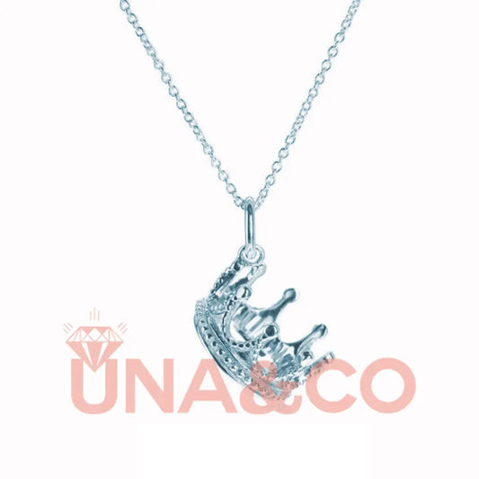 Queen or Princess Crown Necklace UNA.CO