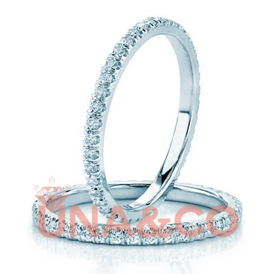Single Moissanite Ring for Eternity UNA.CO