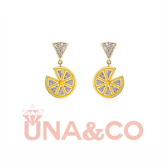 Lemon earrings female 2021 new trendy earrings UNA&CO