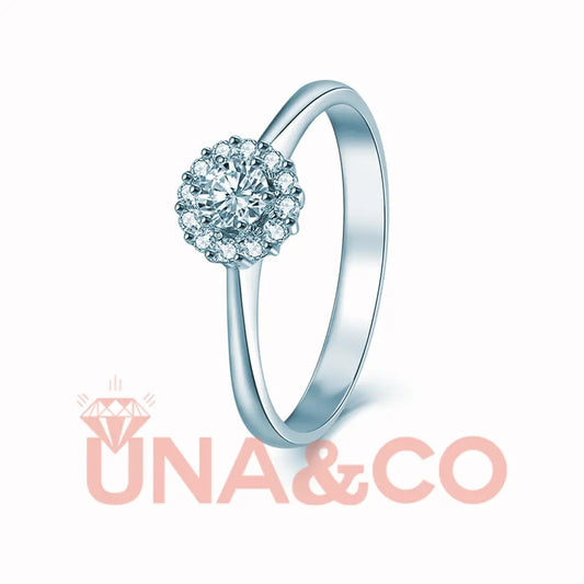 Flower Moissanite Ring UNA.CO