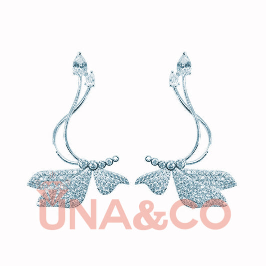 Beautiful Butterfly Sparkling Earrings