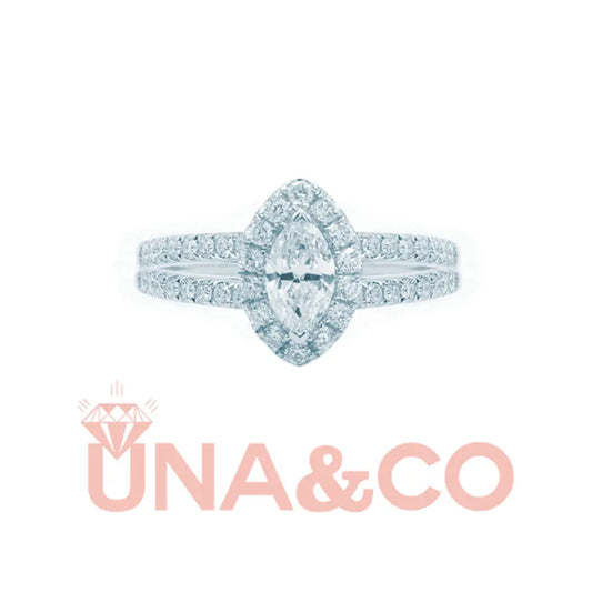 2.0-Carat Marquise Cut Moissanite Ring UNA&CO