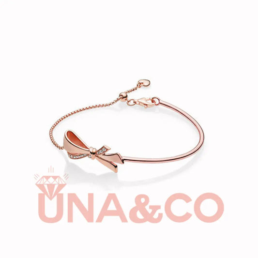 Delicate and Classic Bow Element Bracelet UNA.CO