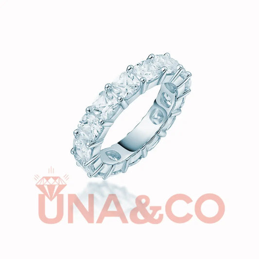 Classic Full Circle Moissanite Ring UNA.CO
