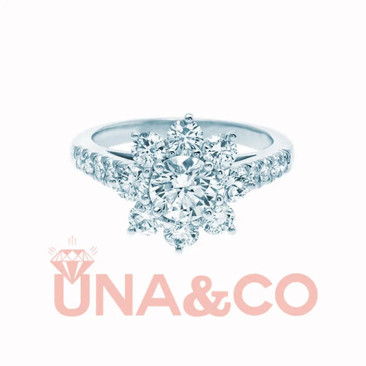 Sun Flower Moissanite Ring UNA.CO