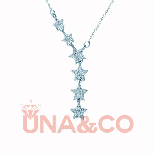 Romantic Stars Collarbone Necklace UNA.CO