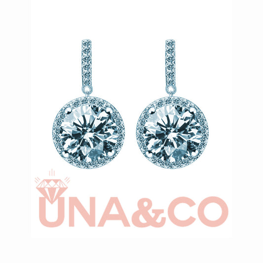 Luxury surrounded prong CVD diamond Earrings