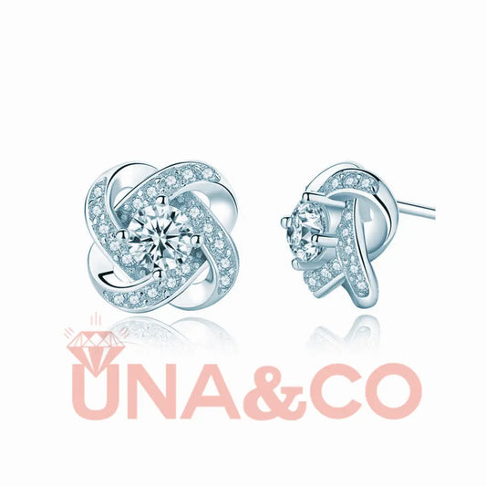 Romantic Four-leaf Clover Earrings Set UNA.CO