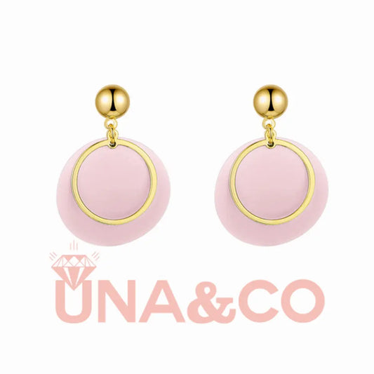 Stylish Round Circle Earrings UNA.CO