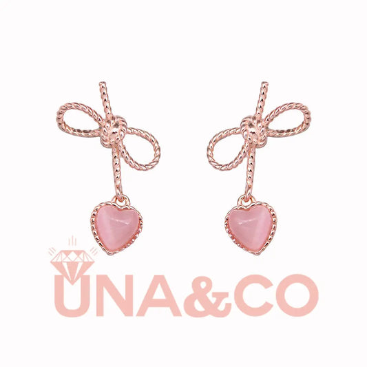 Delicate and Classic Bow Element Earrings UNA.CO