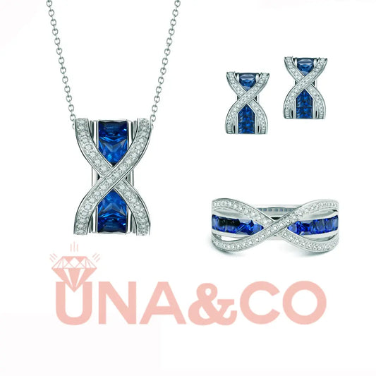Sapphire Jewelry Set UNA&CO