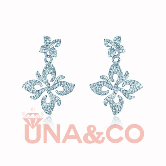 Romantic and Elegant Magnolia Blossom Earrings UNA.CO
