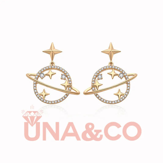 Fantastic Unique Universe and Stars Earrings UNA.CO