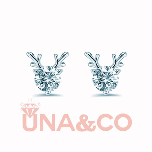 Christmas Elegant Antlers Earrings UNA.CO