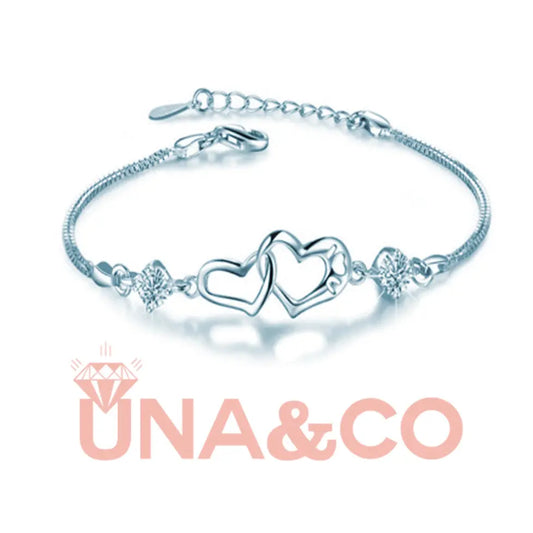 Connected Heart to Heart Bracelet UNA.CO
