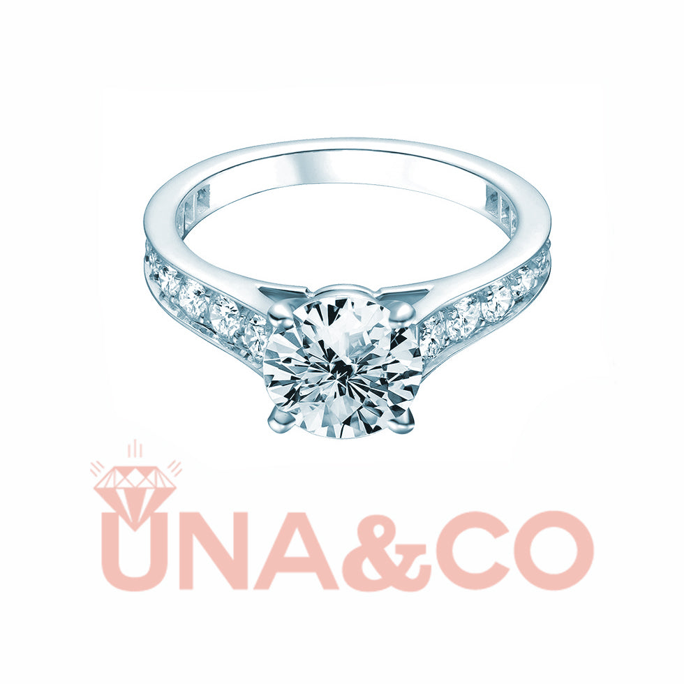 Shine Queen Four Prong CVD Diamond Ring