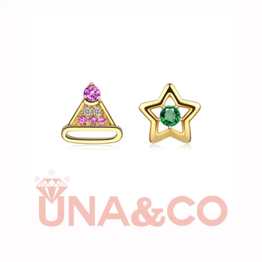 Cute Christmas Hat Shape Earrings UNA.CO