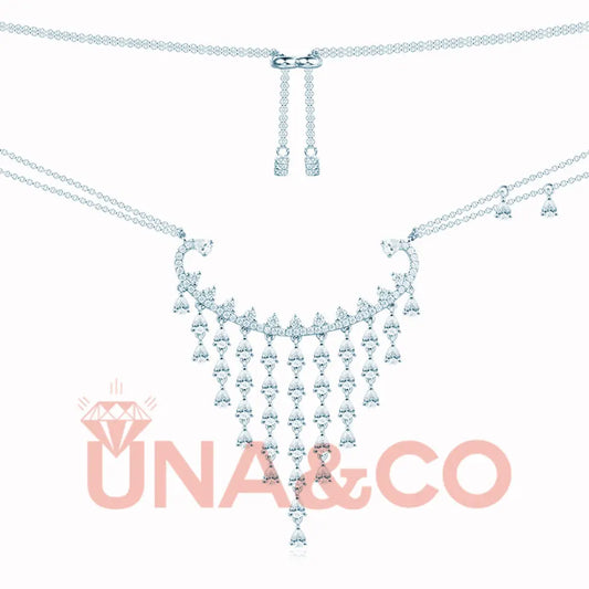 Creative Tassel Long Water Drop Necklace UNA.CO