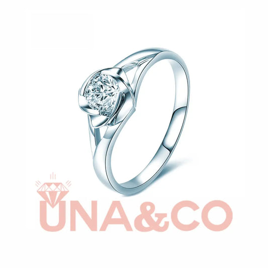 Romantic rose Moissanite ring UNA&CO