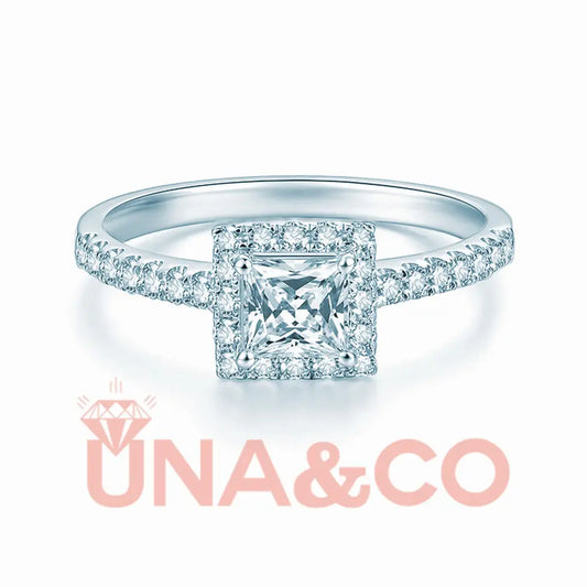 Princess cut special-shaped Moissanite ring UNA&CO