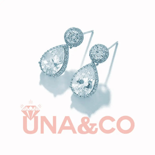Fashionable Light Luxury Pear Shape Earrings UNA&CO
