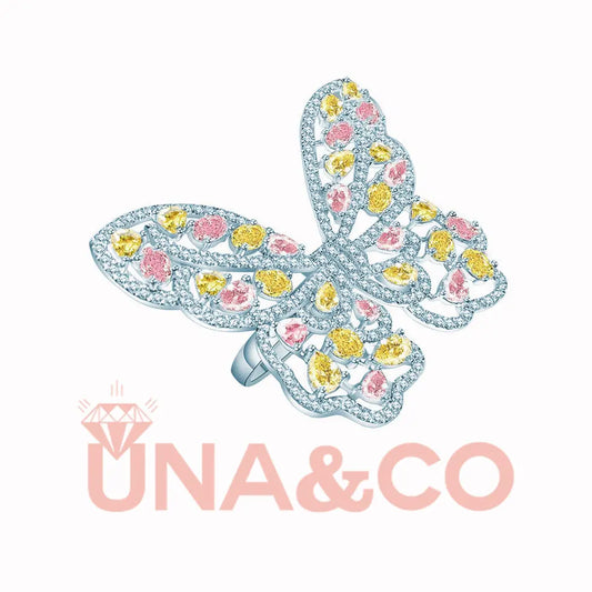 Chic and Luxury Butterfly Ring UNA&CO