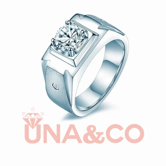 New Design Earl Noble Temperament Engagement Men's Ring UNA&CO
