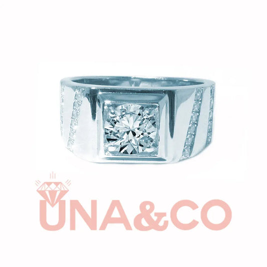 Light Luxury Men's Micro Inlay Ring UNA&CO