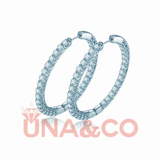 Luxury Round Big Circle Earrings UNA.CO