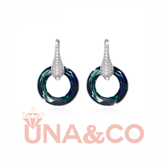 Delicate Round Circle Dangle Earrings