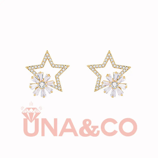 Rotatable Stars and Snowflakes Earrings UNA&CO