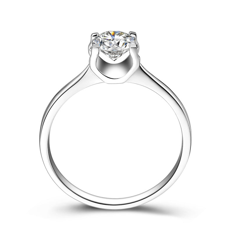 Classic Simple OX Head CVD Diamond Ring