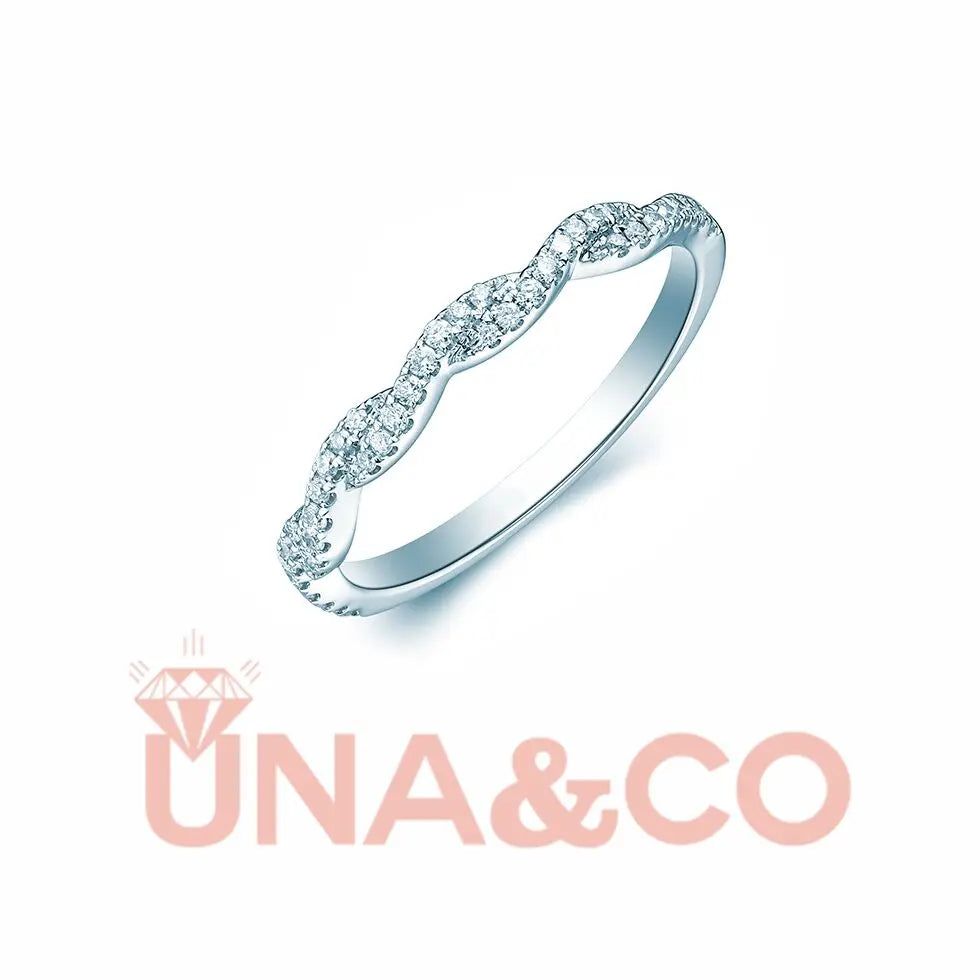 Exquisite Twist Moissanite Ring UNA&CO