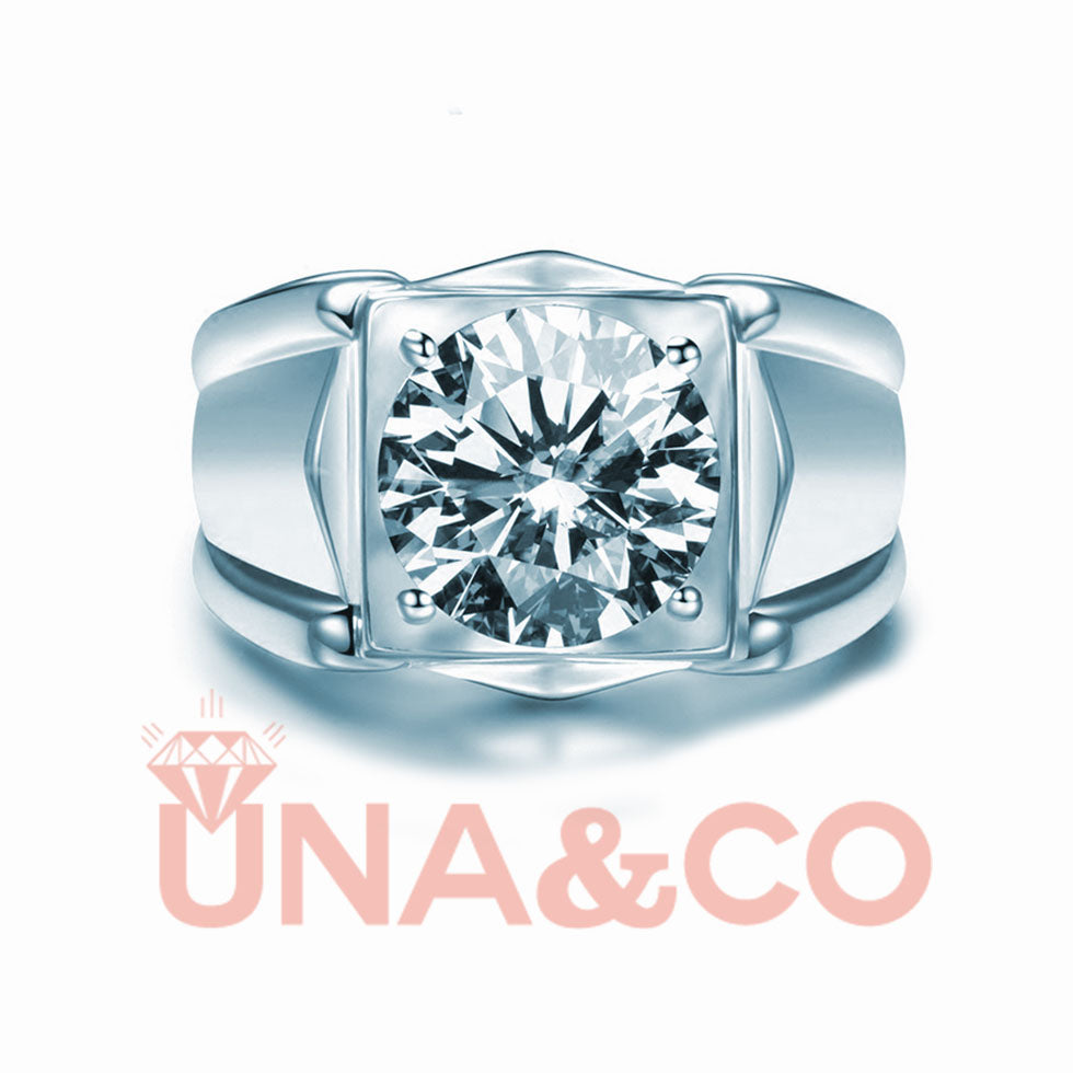 Simple and Chic men's engagement ring