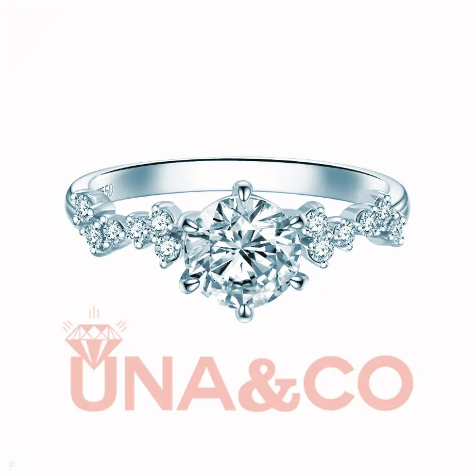 Irregular Six Prong Engagement Ring UNA&CO