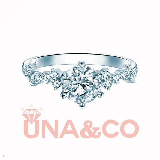Irregular Six Prong Engagement Ring UNA&CO