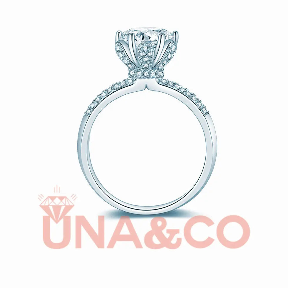 Six Prong Bouquet Engagement Ring UNA&CO