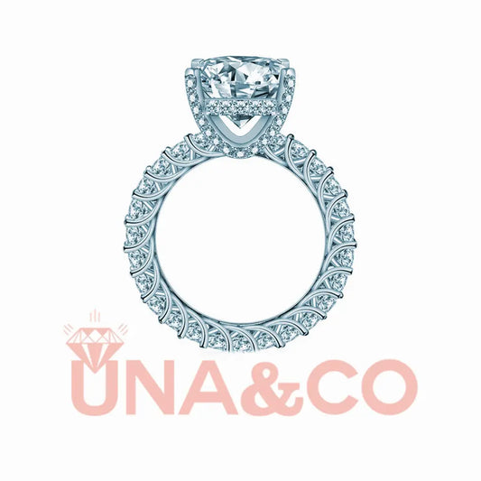 Full Circle Four Prong Engagement Ring UNA&CO