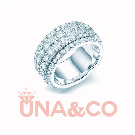 Luxury Four Rows Eternity Band UNA&CO
