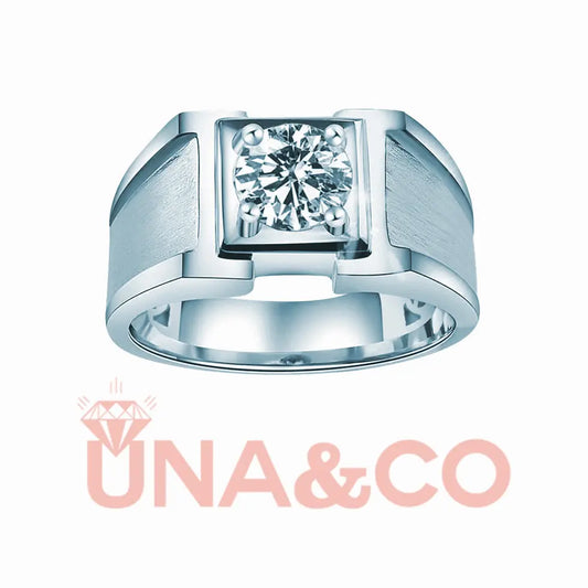 Simple Style Engagement Ring for Men UNA&CO