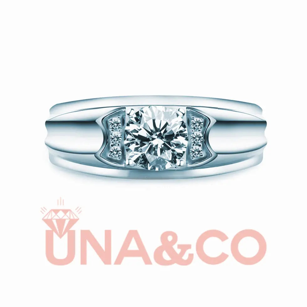 Light Luxury Men's Engagement Ring UNA&CO