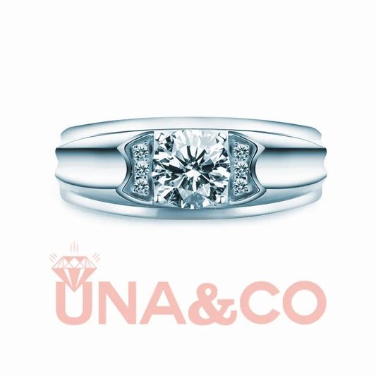 Light Luxury Men's Engagement Ring UNA&CO