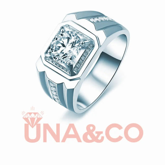 Men's Unique Wedding Engagement Ring UNA&CO